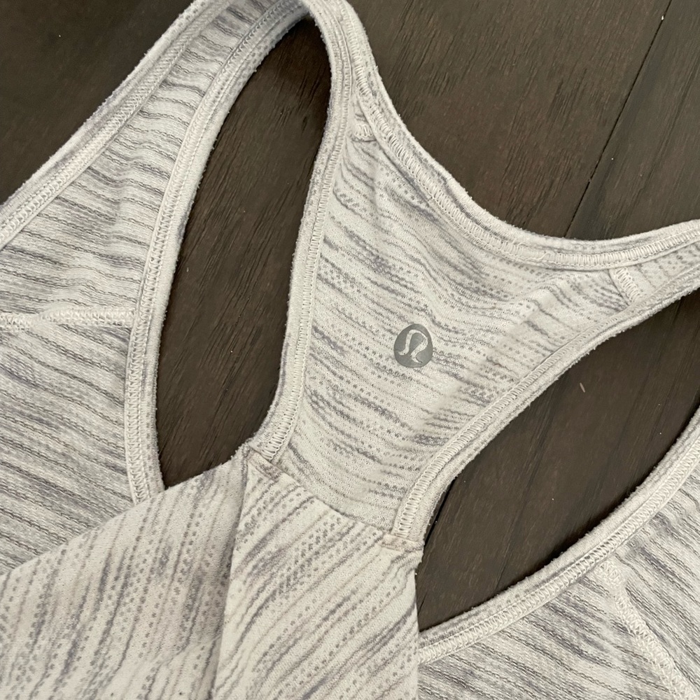 Lululemon White Razorback Tank - Picture 3 of 4